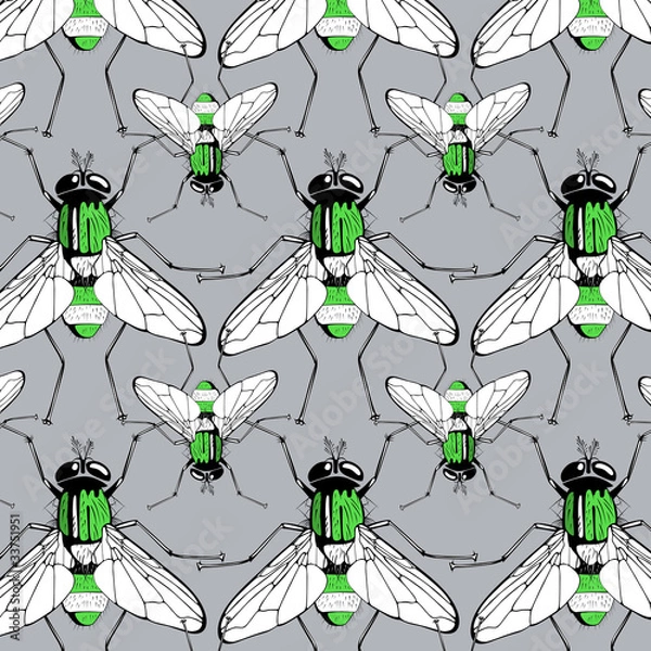 Obraz green fly pattern