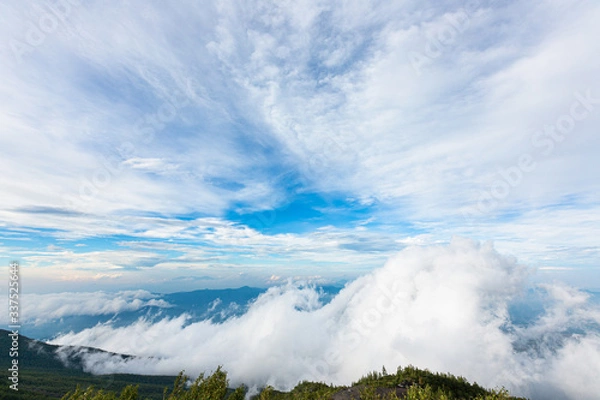 Fototapeta 富士山から眺める風景