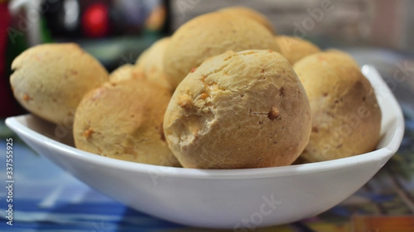 Fototapeta My first cheese bread