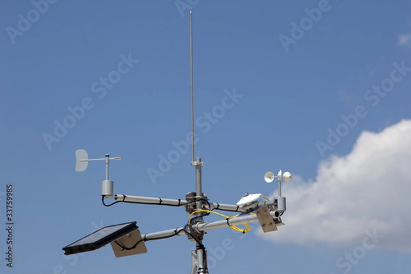 Obraz Small hitech meteo station with anemometers