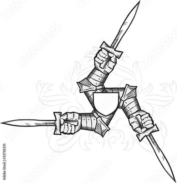 Obraz Medieval Triskelion