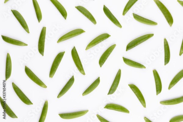 Fototapeta Pea isolated on a white background.