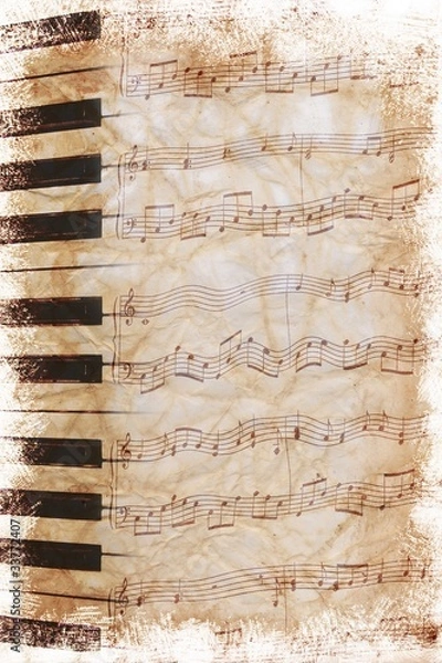 Obraz old paper music