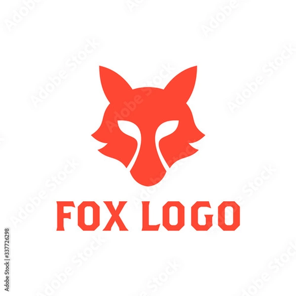 Fototapeta Fox Head Logo