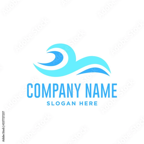 Fototapeta Wave Logo Design