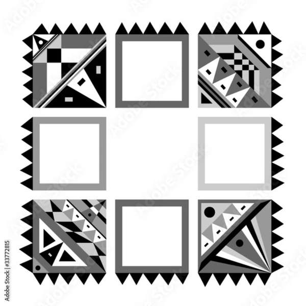 Fototapeta frame black&white