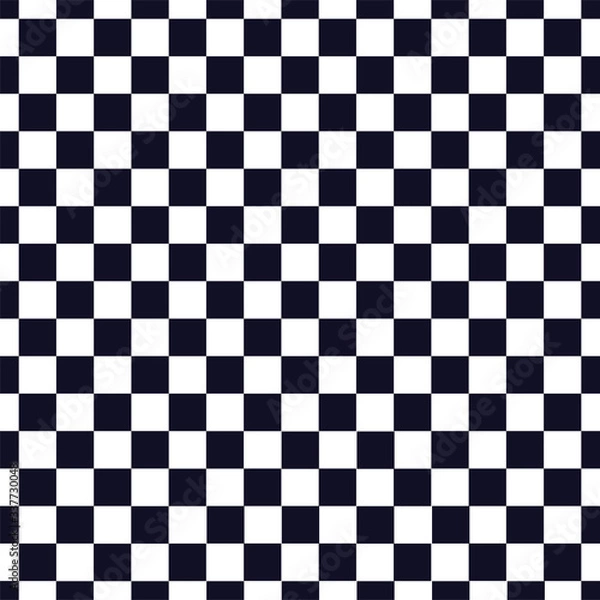 Obraz Black and white squares vector seamless pattern