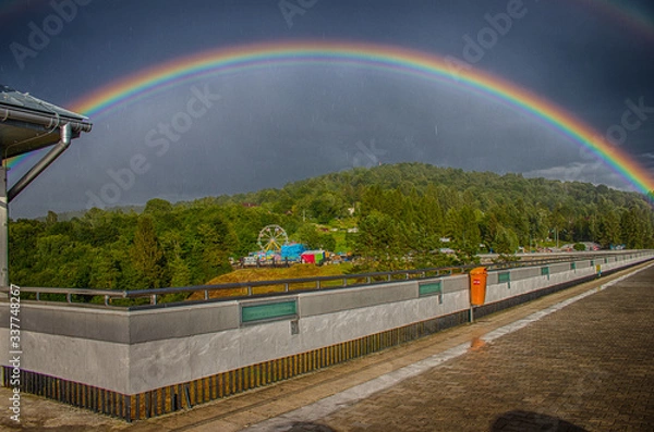 Obraz Tęcza zapora Solina