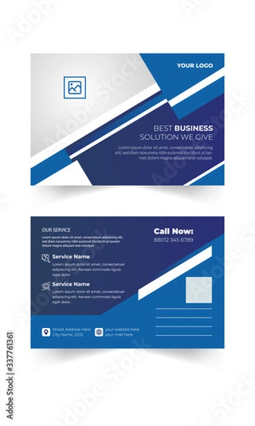 Obraz Business Post Card Design vector file