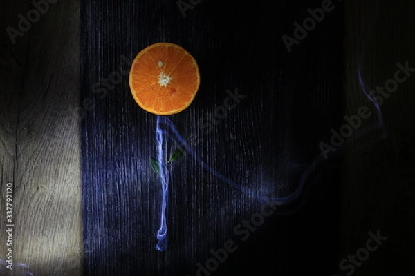 Obraz abstract background with glowing rays