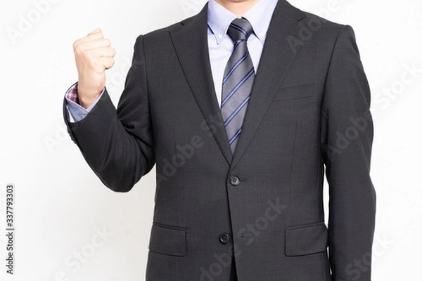 Fototapeta ガッツポーズをする男性