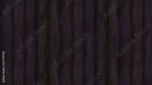 Obraz 黒色のカラーペイント木目　板　木材　壁紙　テクスチャ