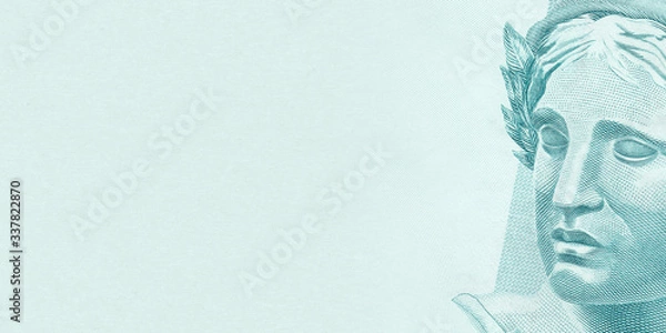 Fototapeta Brazilian Real - BRL currency. One hundred reais face template for economic and financial concepts.