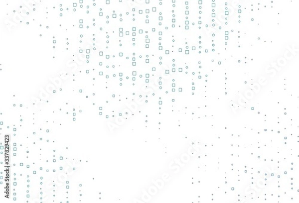 Fototapeta Light BLUE vector template with square style.