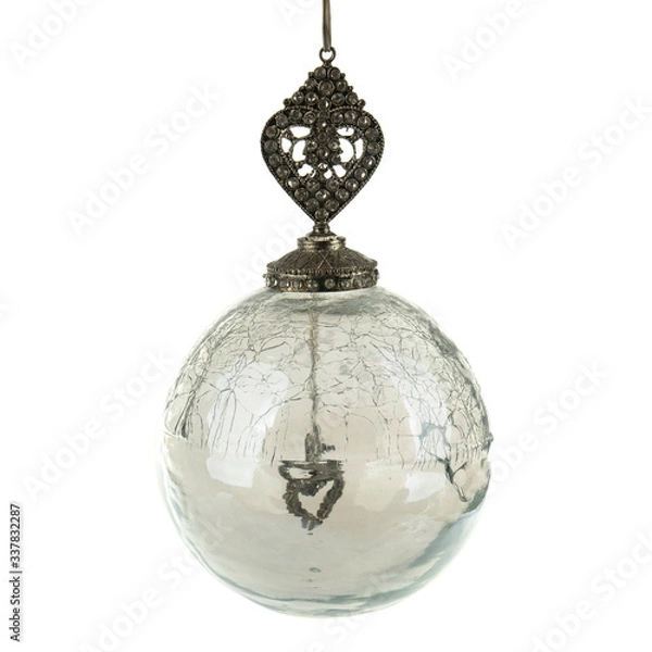 Fototapeta Christmas new year ball isolated decorative element