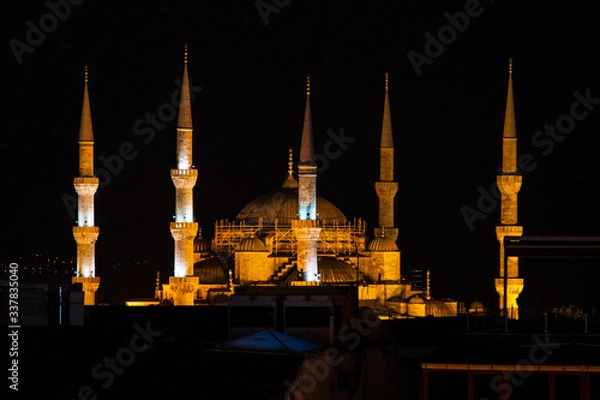 Obraz Sultan Ahmet Mosque in night