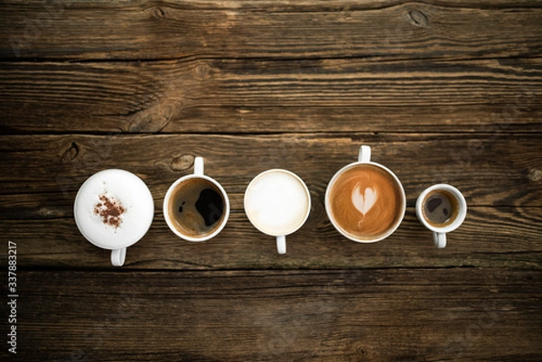 Obraz Różne rodzaje kawy