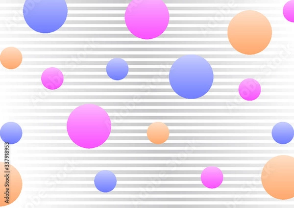 Obraz Colorful and Beautiful Abstract Geometric Shape Illustration for Background Template