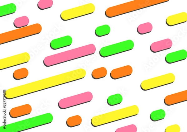 Fototapeta Colorful and Beautiful Abstract Geometric Shape Illustration for Background Template