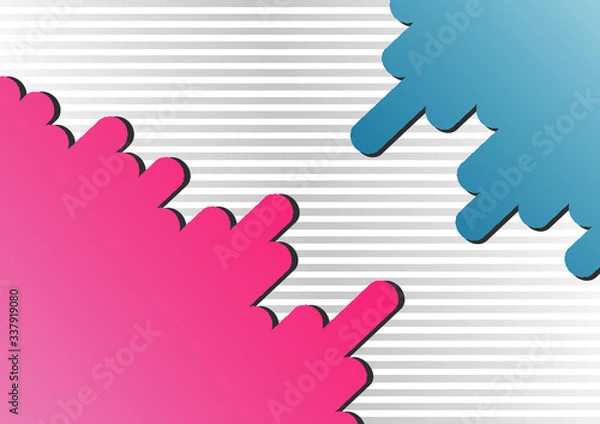 Fototapeta Colorful and Beautiful Abstract Geometric Shape Illustration for Background Template