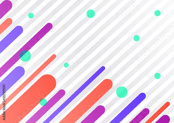 Fototapeta Colorful and Beautiful Abstract Geometric Shape Illustration for Background Template