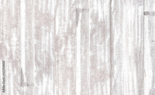Fototapeta pastel wood wooden white  With plank texture wall background  feeling of looking old and beautiful