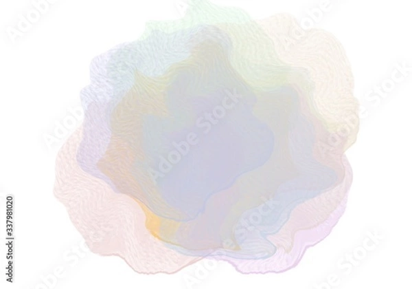 Fototapeta Abstract pink watercolor on white background.The color splashing in the paper.It is a hand drawn.
