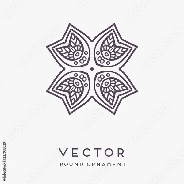 Fototapeta Vector indian Mandala