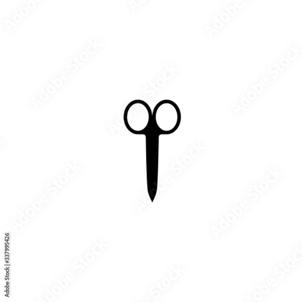 Fototapeta scissors icon vector