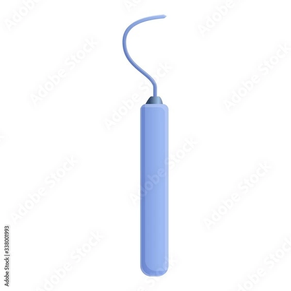 Fototapeta Periodontal scaler icon. Cartoon of periodontal scaler vector icon for web design isolated on white background