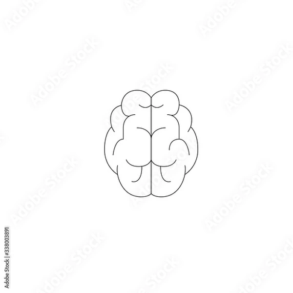 Fototapeta brain icon vector