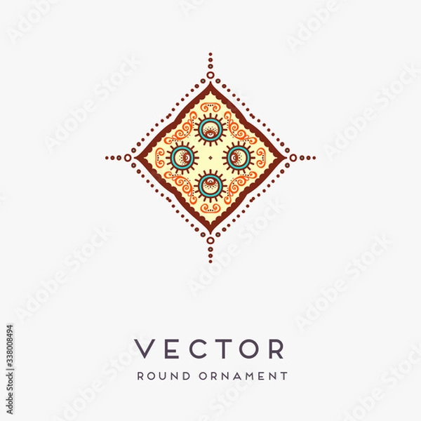 Fototapeta Vector indian Mandala