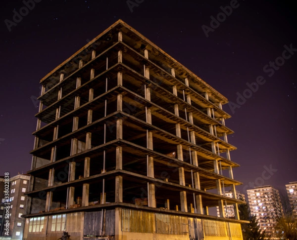 Obraz skeleton of building under construction