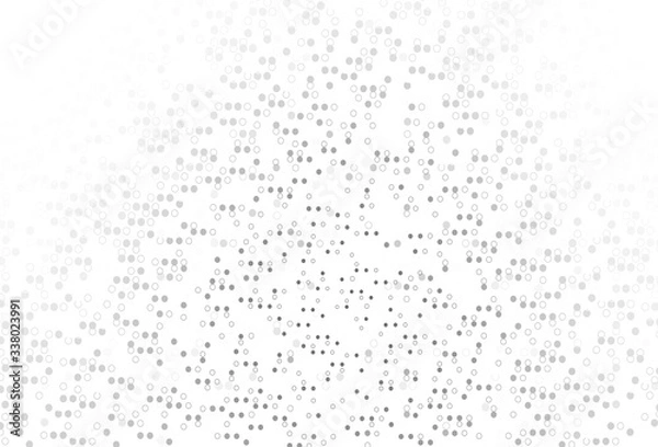 Fototapeta Light Silver, Gray vector backdrop with dots.