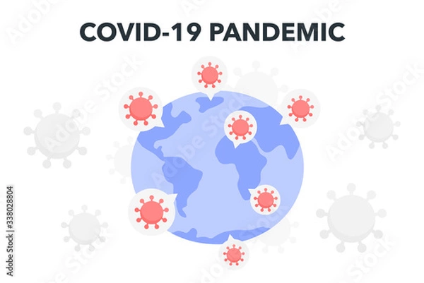 Fototapeta COVID-19 Outbreak a Pandemic.