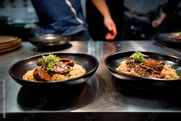 Fototapeta chef preparing food