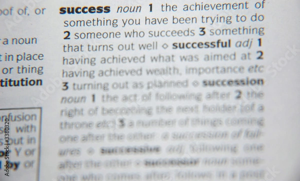 Fototapeta text success