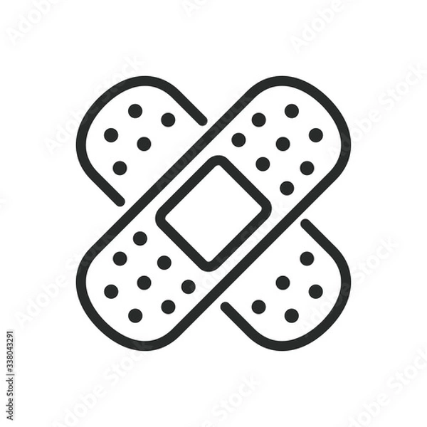 Fototapeta plaster icon vector design illustration