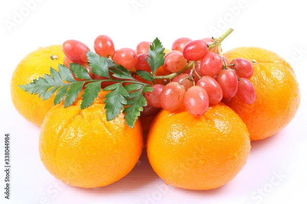 Fototapeta Healthy fruit isolated on white background