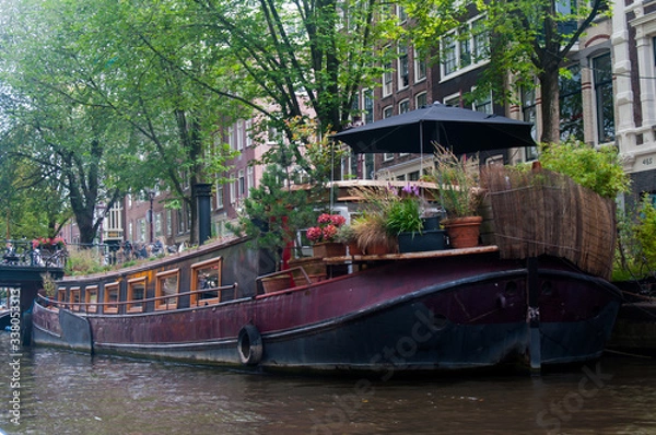 Fototapeta Péniche à Amsterdam