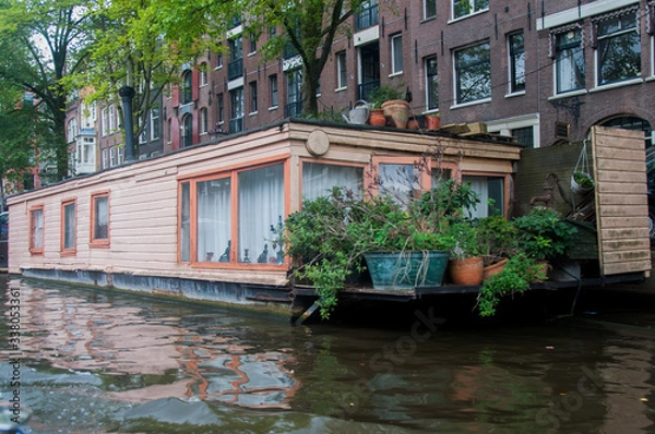 Fototapeta Péniche à Amsterdam