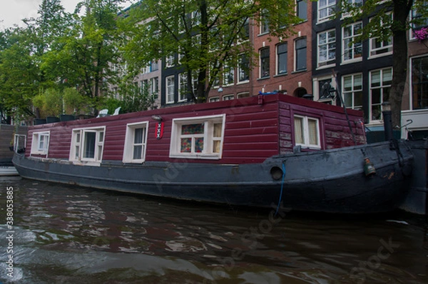 Fototapeta Péniche à Amsterdam