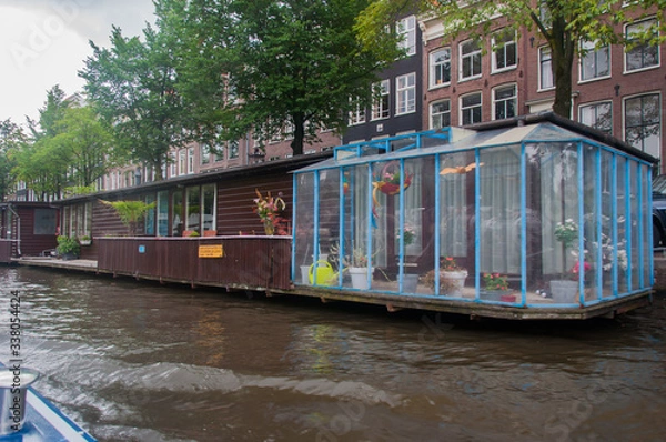 Fototapeta Péniche à Amsterdam