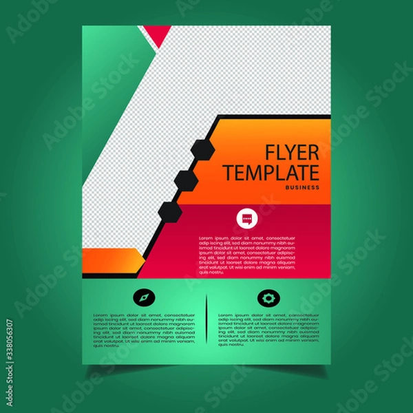 Obraz Creative Modern Flyer Template Design