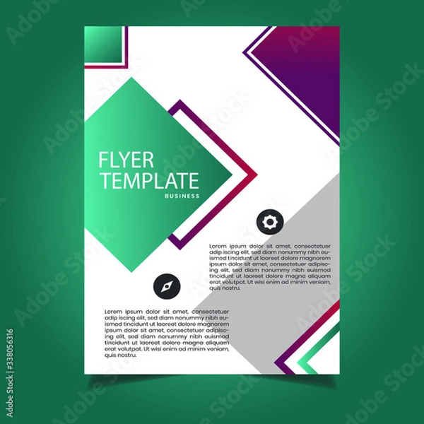 Obraz Modern Flyer Template Design Vector File