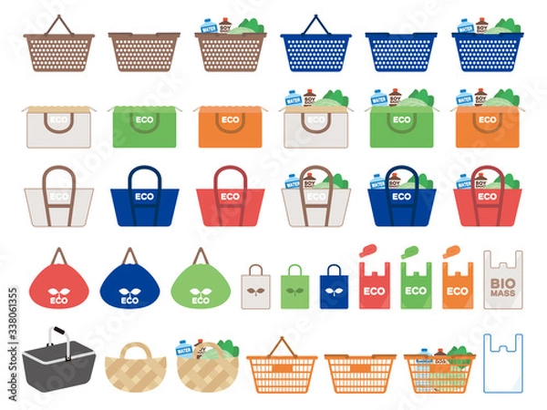 Obraz 素材セット＿エコバック