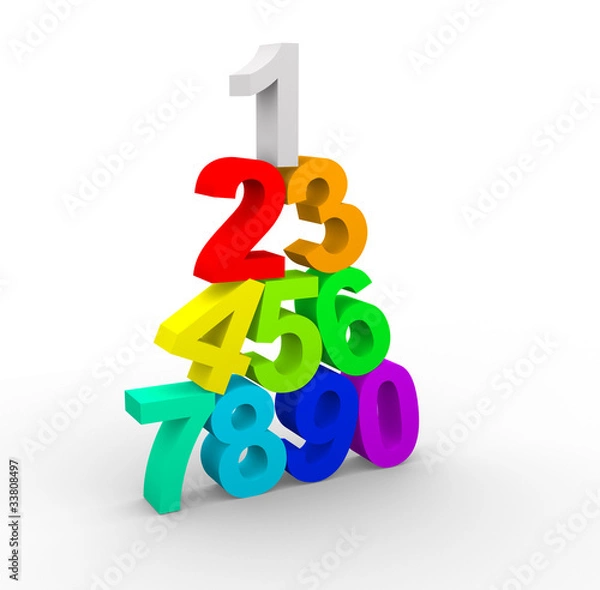 Fototapeta Pyramid numerals