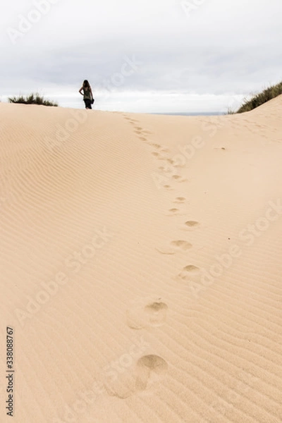 Fototapeta footprints in the sand