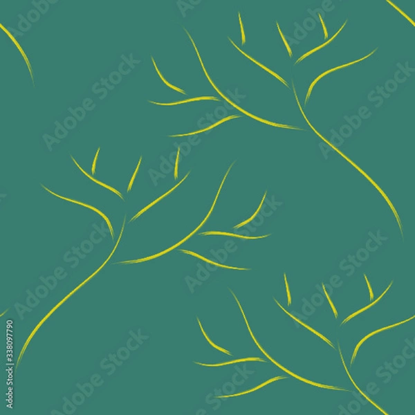 Obraz Organic tree delicate vector pattern
