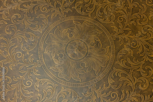 Obraz gold metal pattern on the surface
